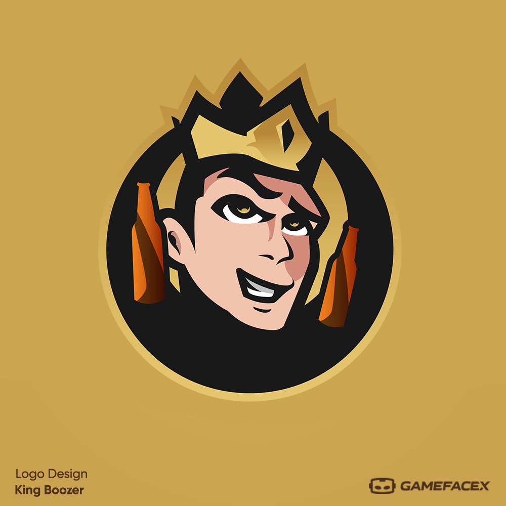 King Boozer secondary logo design