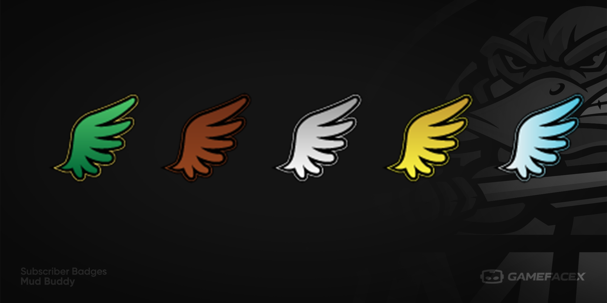 Mud Buddy subscriber badges