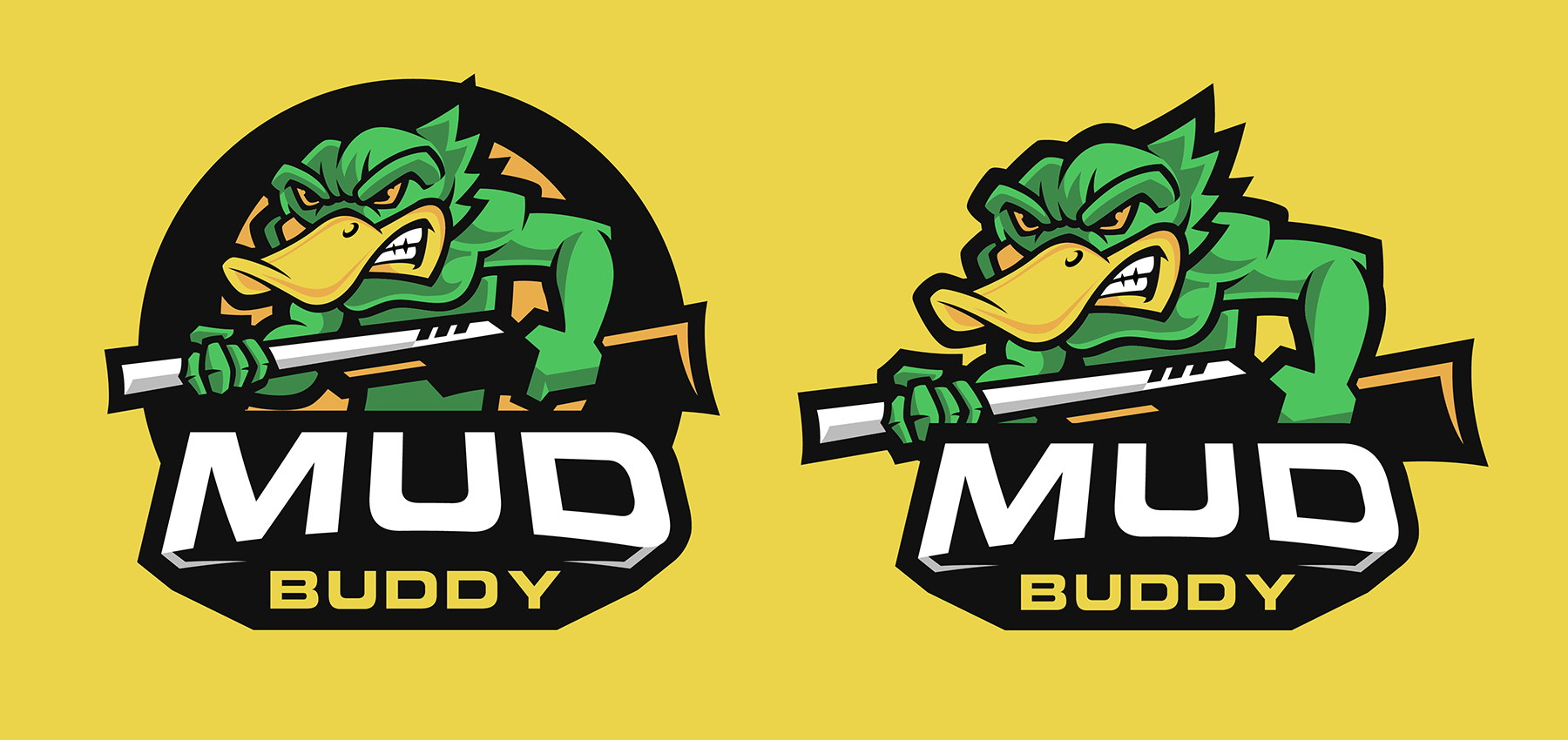 Mud Buddy mascot logo design