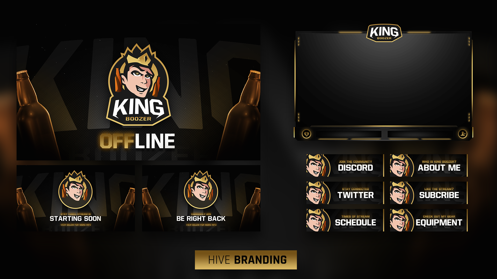 King Boozer animated stream package